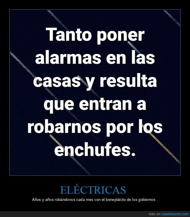 eléctricas,luz,robar,echufes