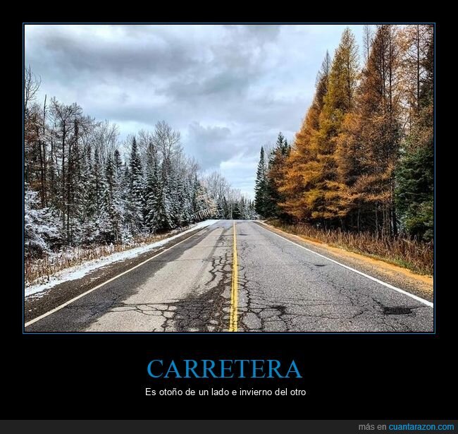 carretera,invierno,otoño
