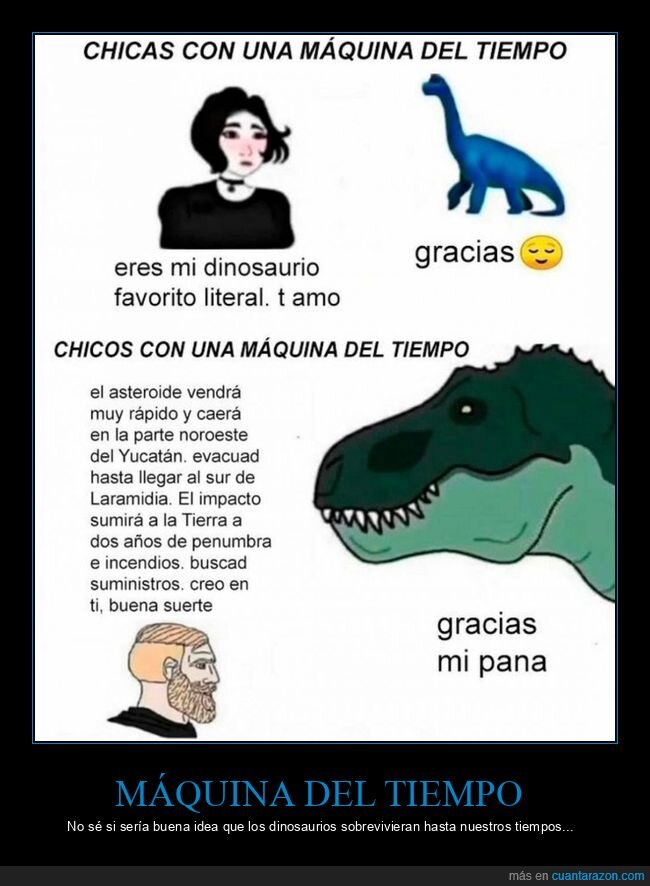 máquina del tiempo,dinosaurios
