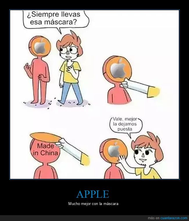 apple,made in china,máscara