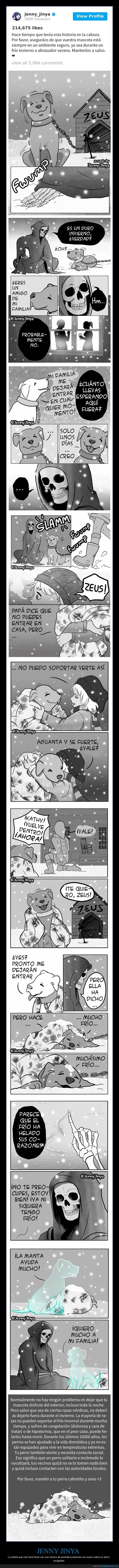jenny jinya,perro,congelado