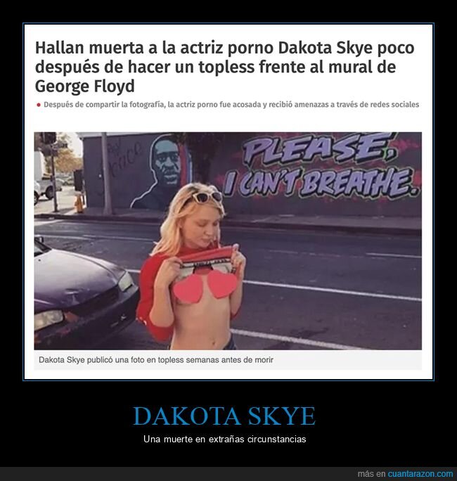 dakota skye,muerte