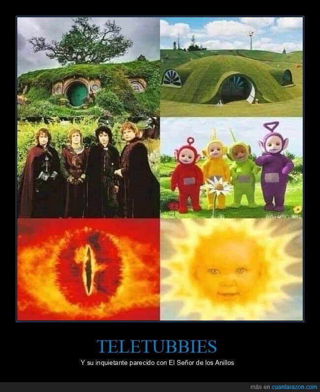 teletubbies,el señor de los anillos