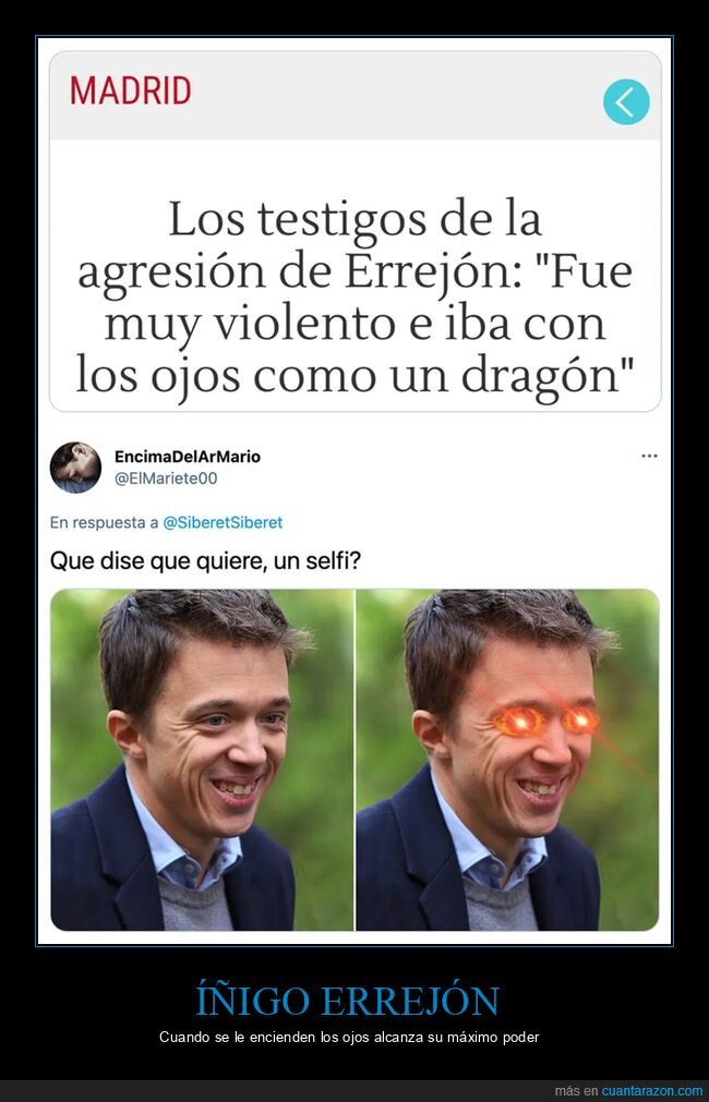 dragón,íñigo errejón,ojos,políticos