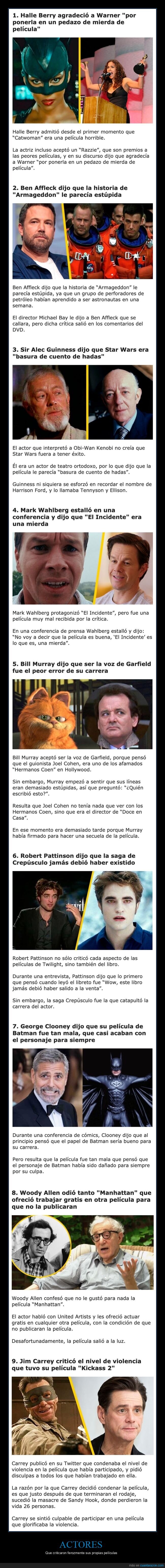 actores,criticar,películas