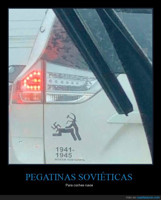 coches,nazis,pegatina,urss