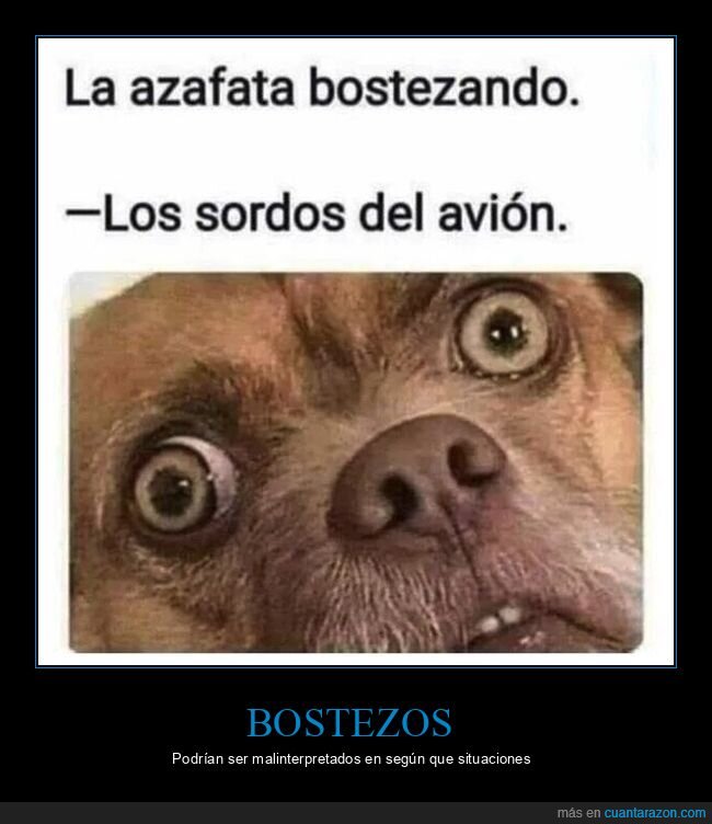 azafata,bostezando,sordos