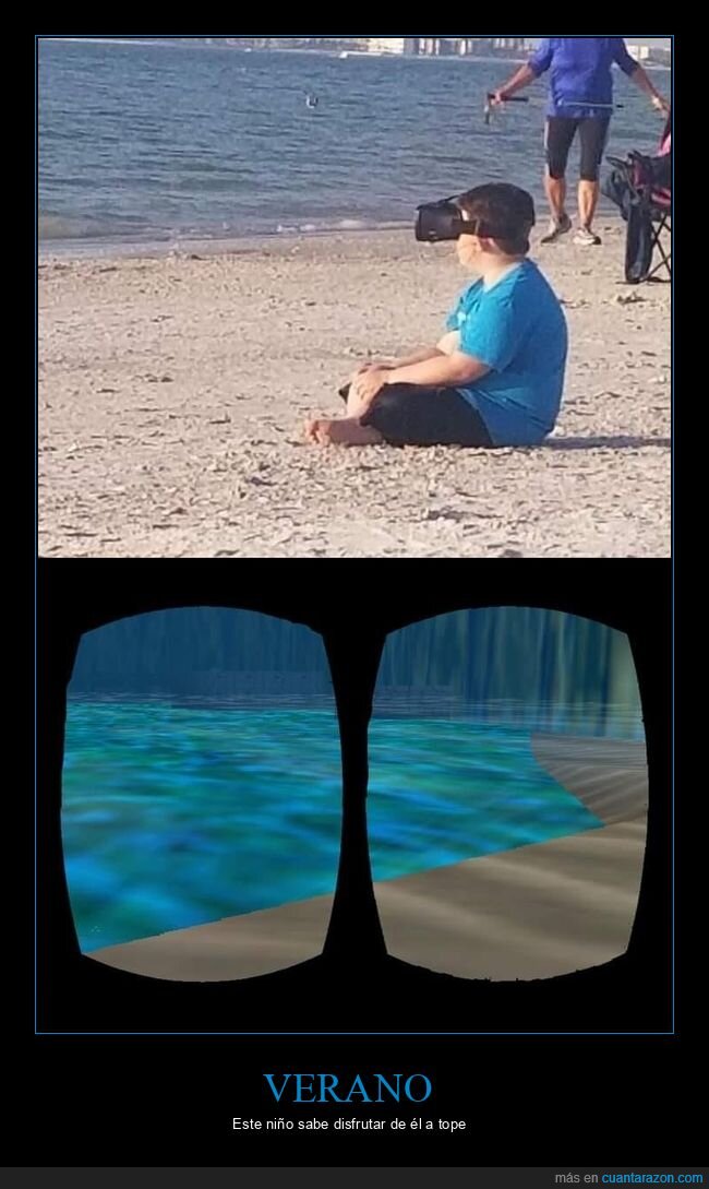 niño,playa,realidad virtual,wtf