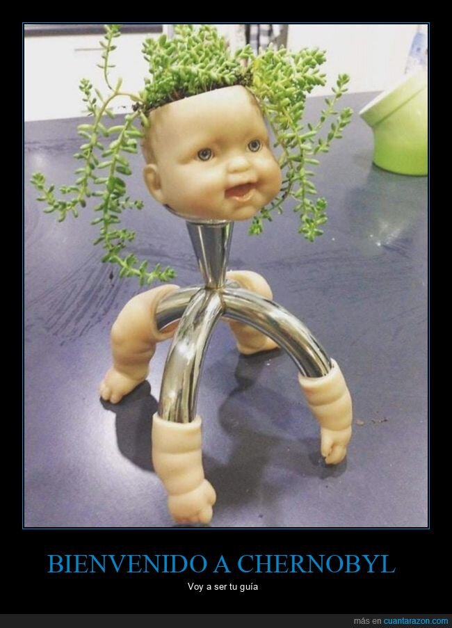 chernobyl,plantas,pies,bebé,muñeco