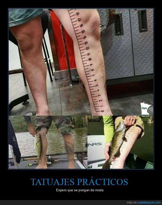 regla,medir,peces,longitud,tatuaje,pierna