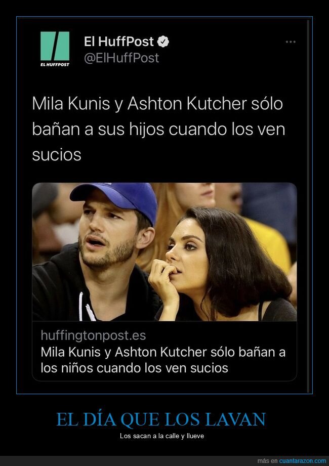 bañar,hijos,mila kunis,ashton kutcher