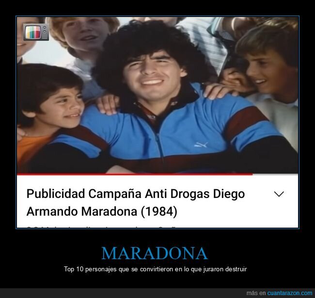 maradona,anuncio,drogas