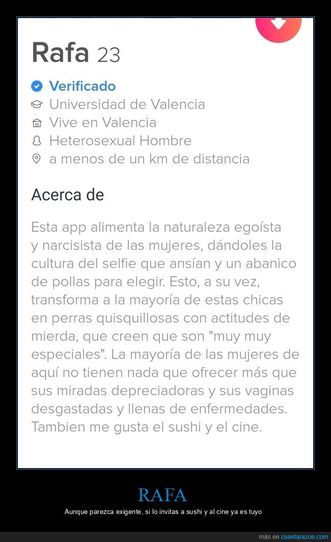 bio,tinder,ligar,rafa