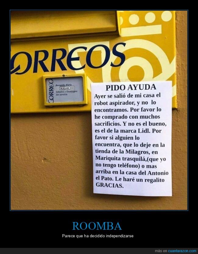 roomba,aspirador,perdido