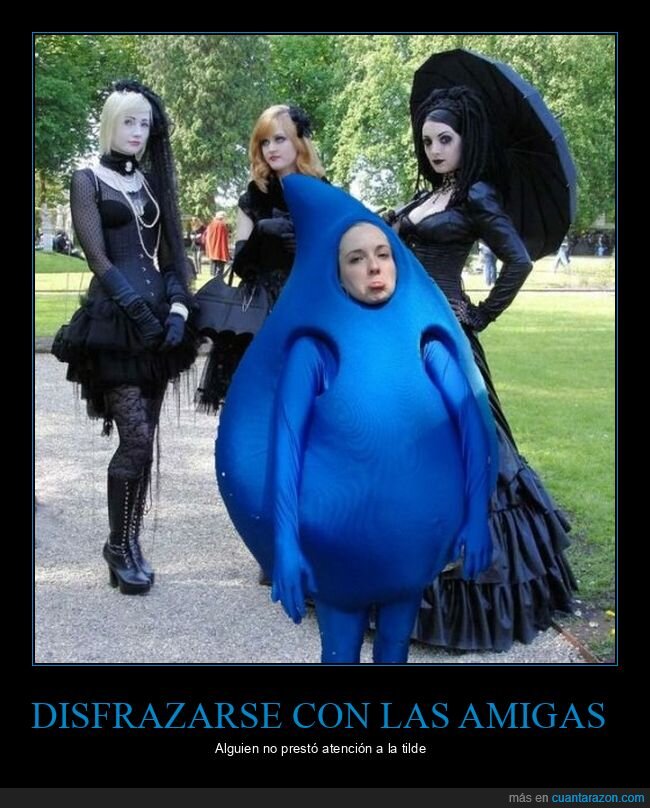 disfraces,g&oacute;tica,tilde