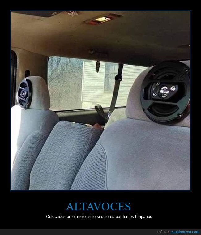 altavoces,coches,asientos