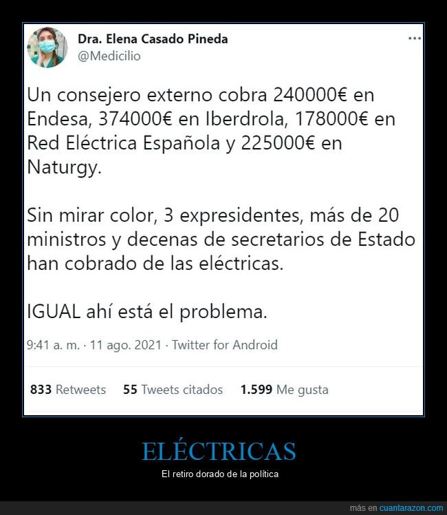 eléctricas,políticos,puertas giratorias