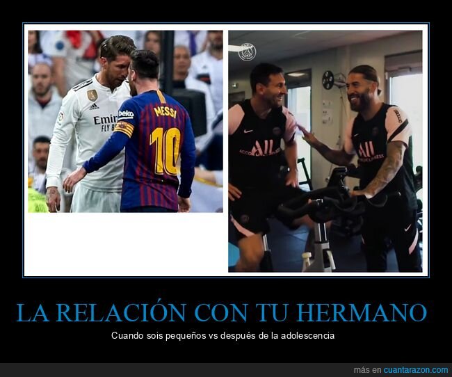 messi,sergio ramos,relación