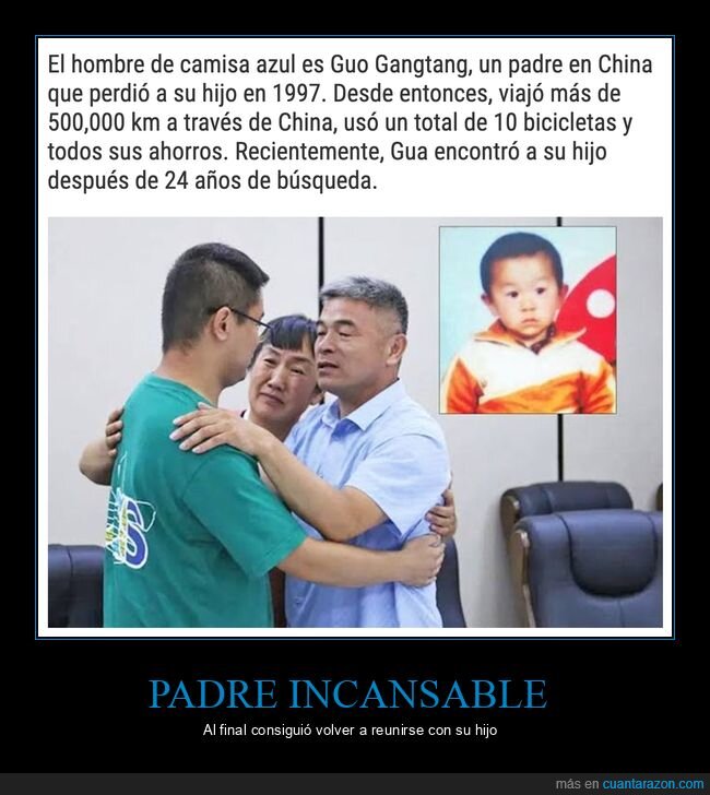 guo gangtang,padre,encontrar,hijo