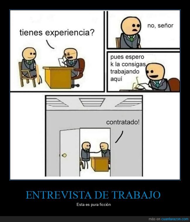 entrevista de trabajo,experiencia