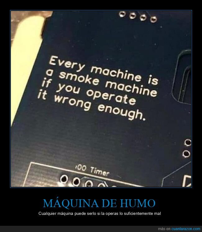 máquina de humo,máquinas,operar,mal