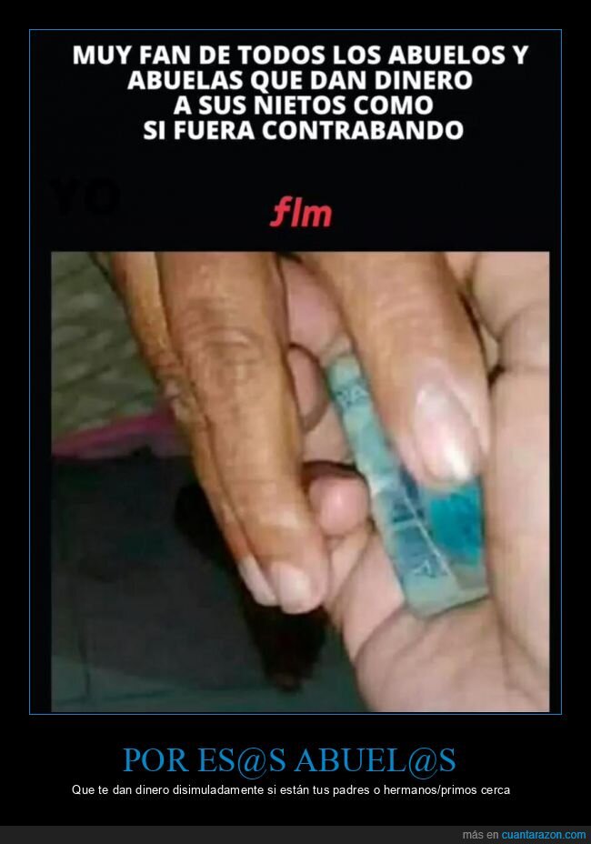 abuelos,dinero,contrabando