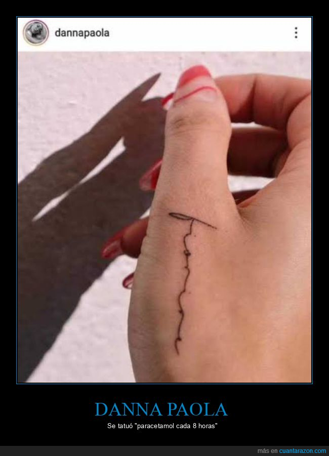 tatuaje,letra de médico,paracetamol