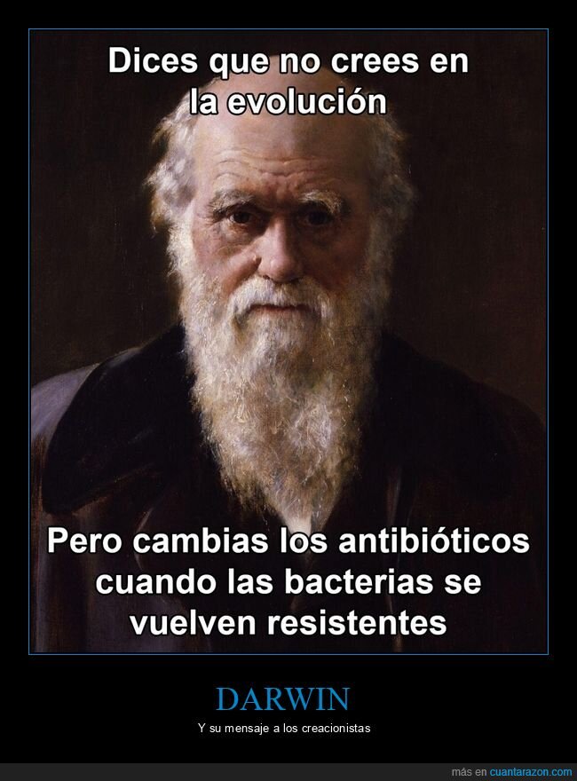 darwin,evolución,antibióticos