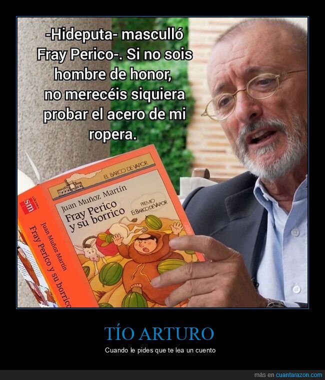 arturo pérez reverte,leyendo,cuento