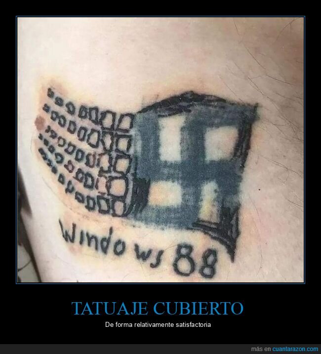 tatuaje,esvástica,windows