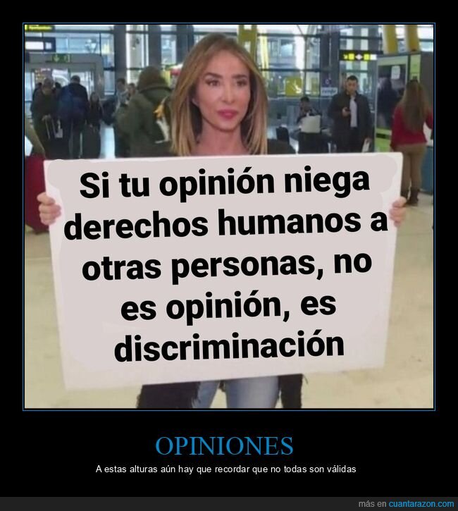 opinión,discriminación,derechos humanos