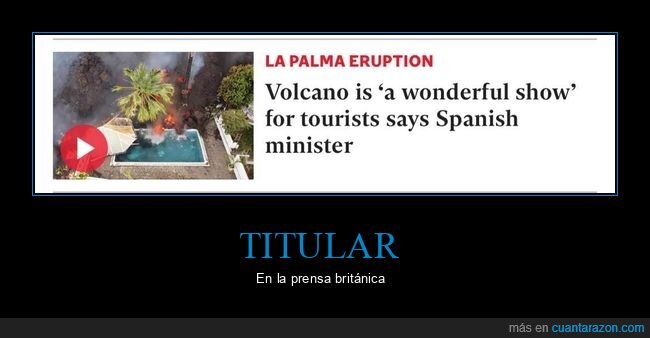 volcán,espectáculo,ministra