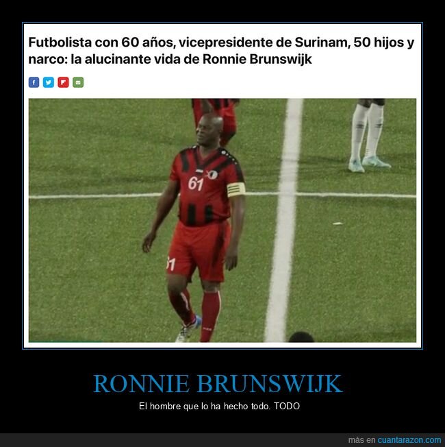 futbolista,ronnie brunswijk,surinam,vida,wtf