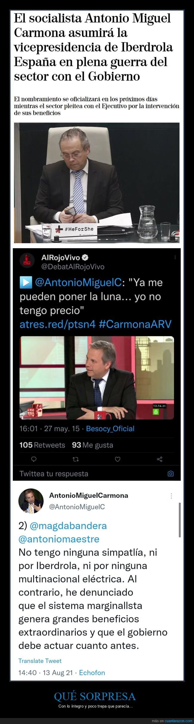 carmona,iberdrola,puertas giratorias,políticos