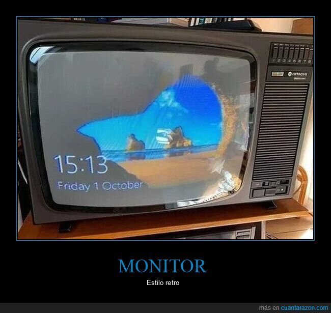 monitor,televisión,retro