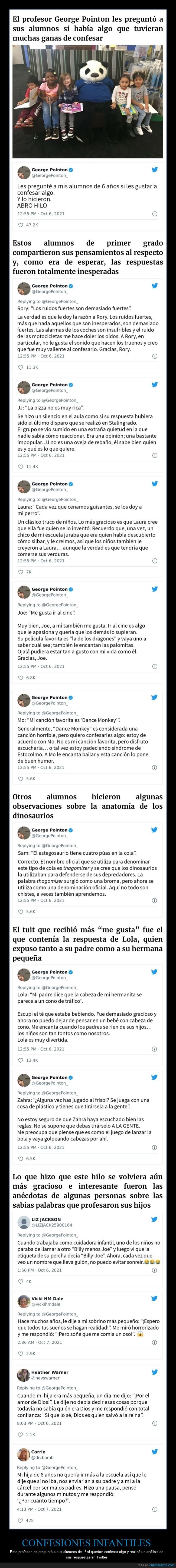confesiones,niños,profesor,respuestas