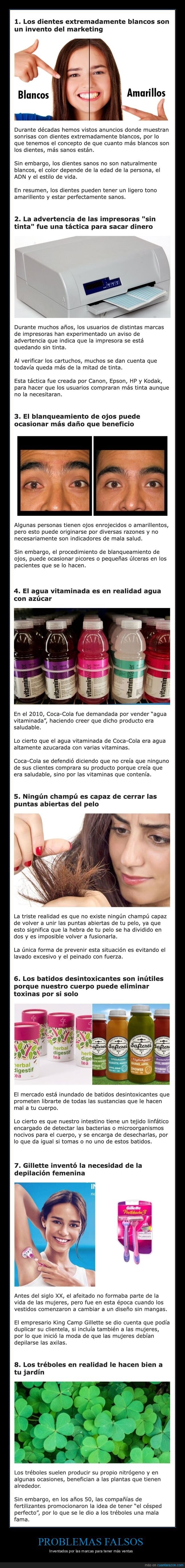 problemas falsos,marcas