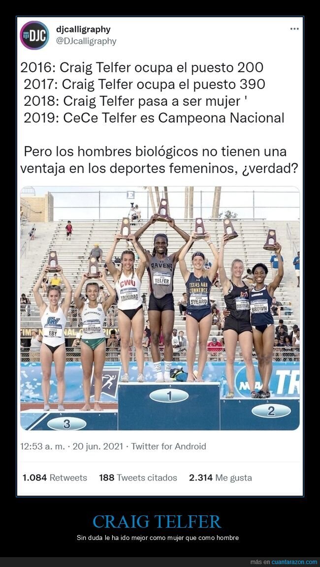 craig telfer,mujer,campeona