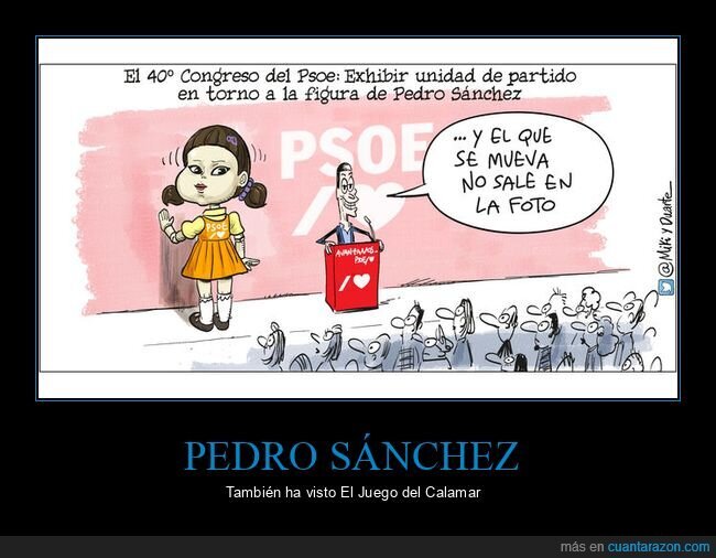 psoe,congreso,pedro sánchez,el juego del calamar