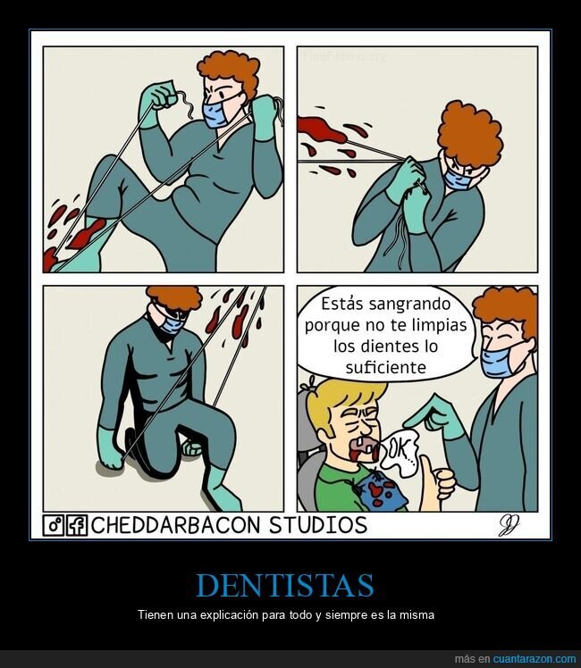 dentista,sangrar,lavarse los dientes