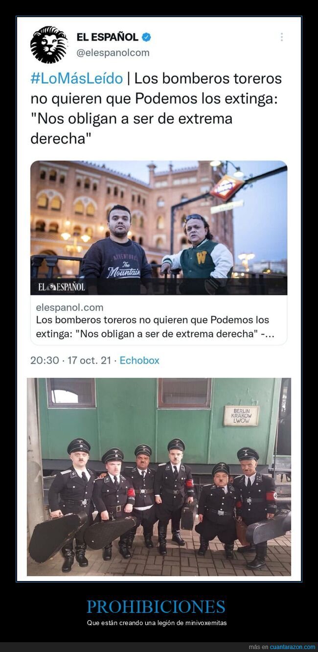 bomberos toreros,extrema derecha