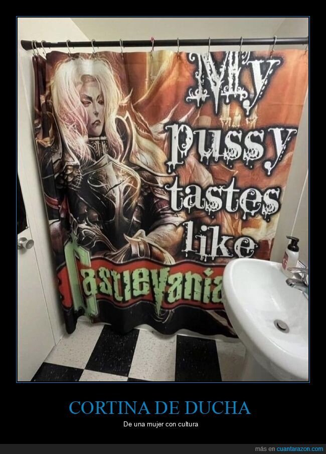 castlevania,cortina de ducha,wtf
