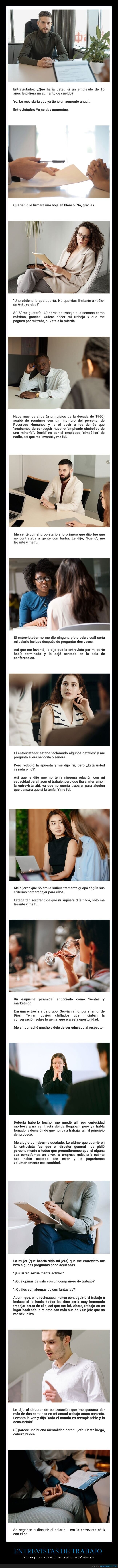 entrevista de trabajo,irse