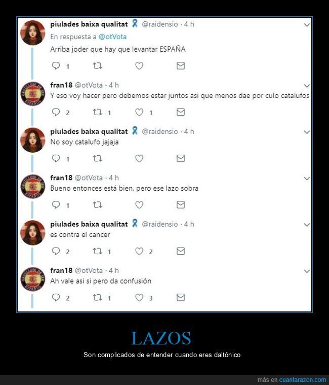 lazos,catalán,confusión,cáncer