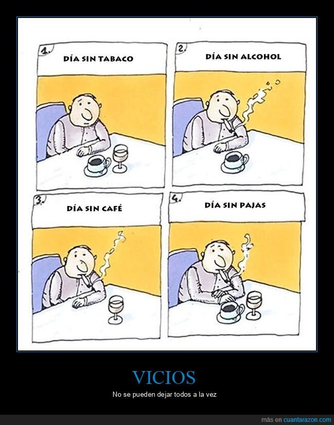 alcohol,café,día,tabaco