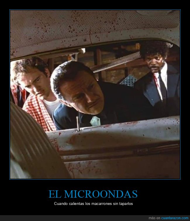 microondas,calentar,macarrones,pulp fiction