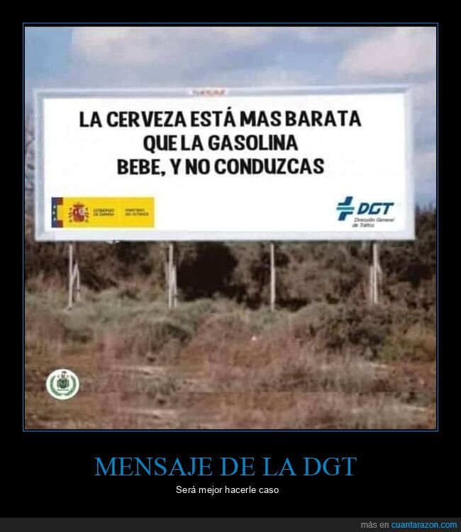 cerveza,barata,gasolina,beber,conducir