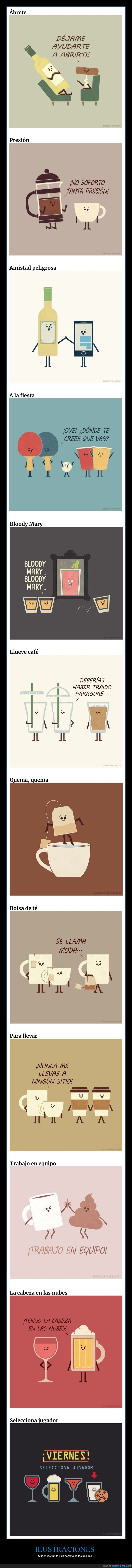 ilustraciones,bebidas