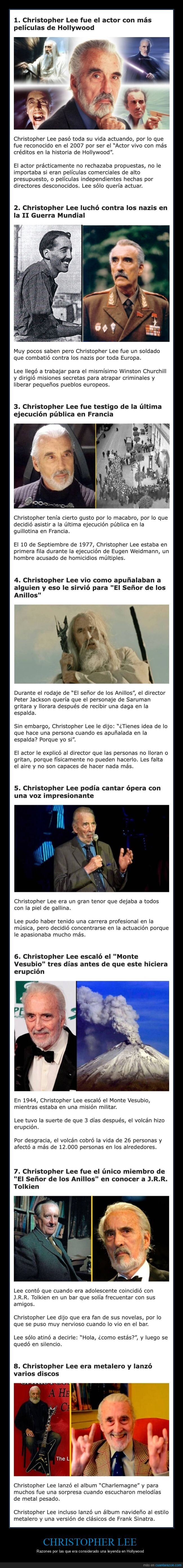 christopher lee,leyenda