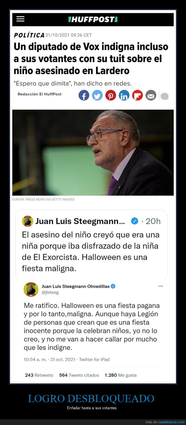 diputado,vox,indignar,niño,halloween